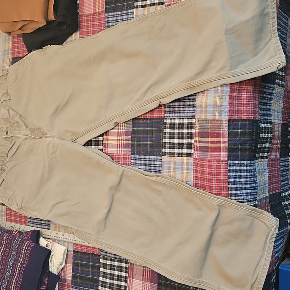 Carhartt Men's Khaki Work Pants 38x32 - Picture 3 of 4